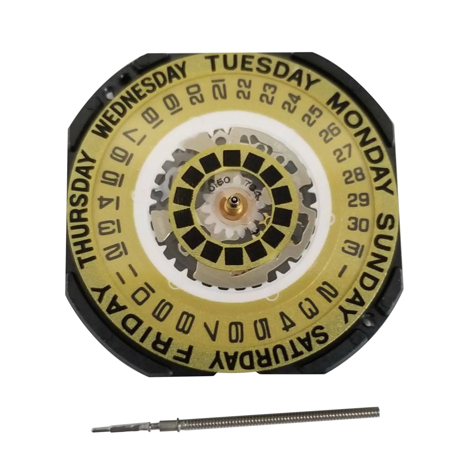 Quartz Watch Replacement Movement Date Wide Day Watches For VX44E 11½ ‴ Watch Spare Part Repair Accessories