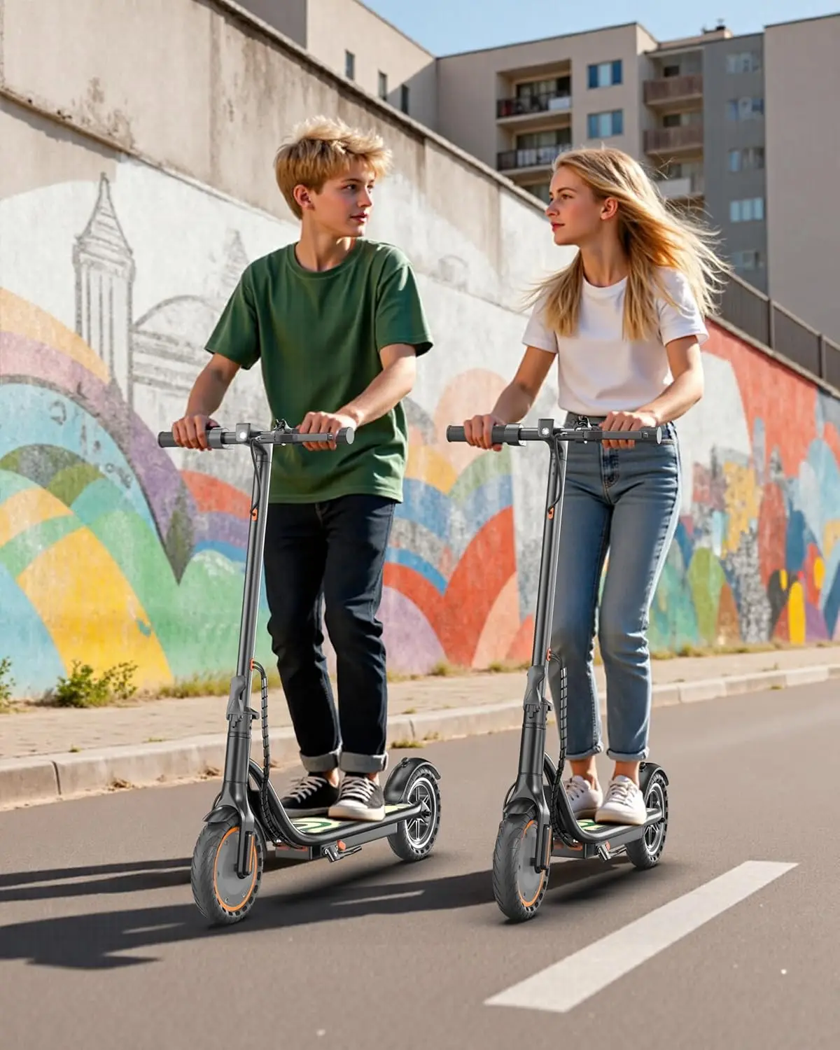 Sigravy Electric Scooter for Kids,Teens,Teenager, Students, Foldable Commuter E Scooter for Teens, 350W Motor, 19 MPH, Up to 26 Miles Range, 8.5" Solid Tires, Cruise Control, 19MPH Max Speed, LED Display,APP Control view 8