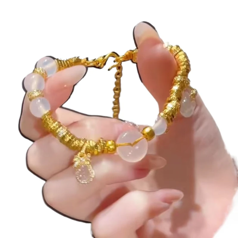 

Золотая тыква Ruyi безопасная пряжка спиральный браслет женский легкий роскошный темпераментный универсальный изысканный браслет