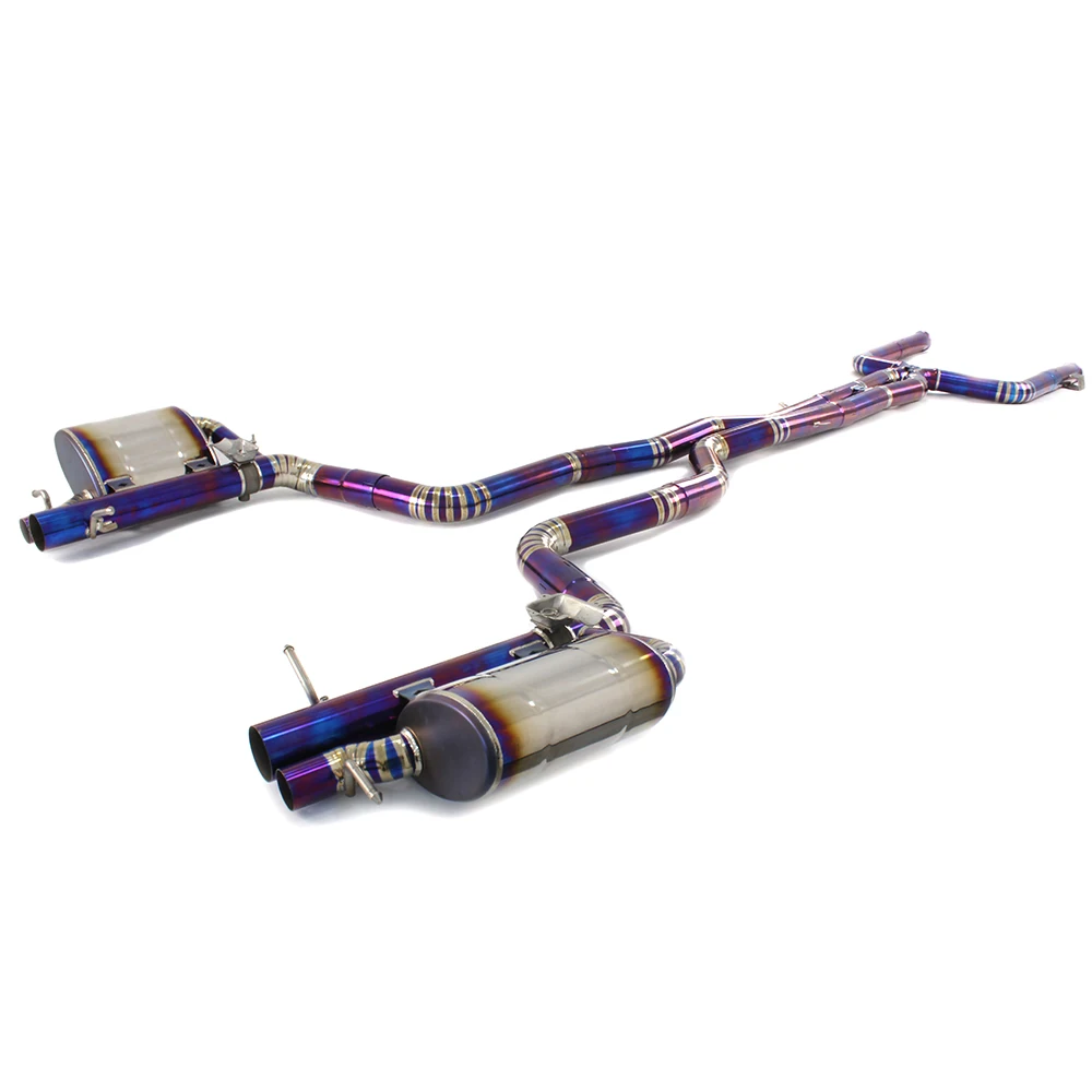 

Exhaust Valved Muffler Titanium Pipe for Mercedes Benz C63/C63S AMGS W205 4.0T 2015-2023 Auto Car Parts Catback Exhaust System