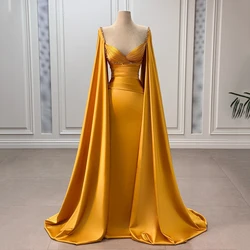 Thinyfull Saudi Arabia Mermaid Prom Evening Dresses Sweetheart Beadings Satin Party Dress Sexy Cocktail Prom Gowns Customized