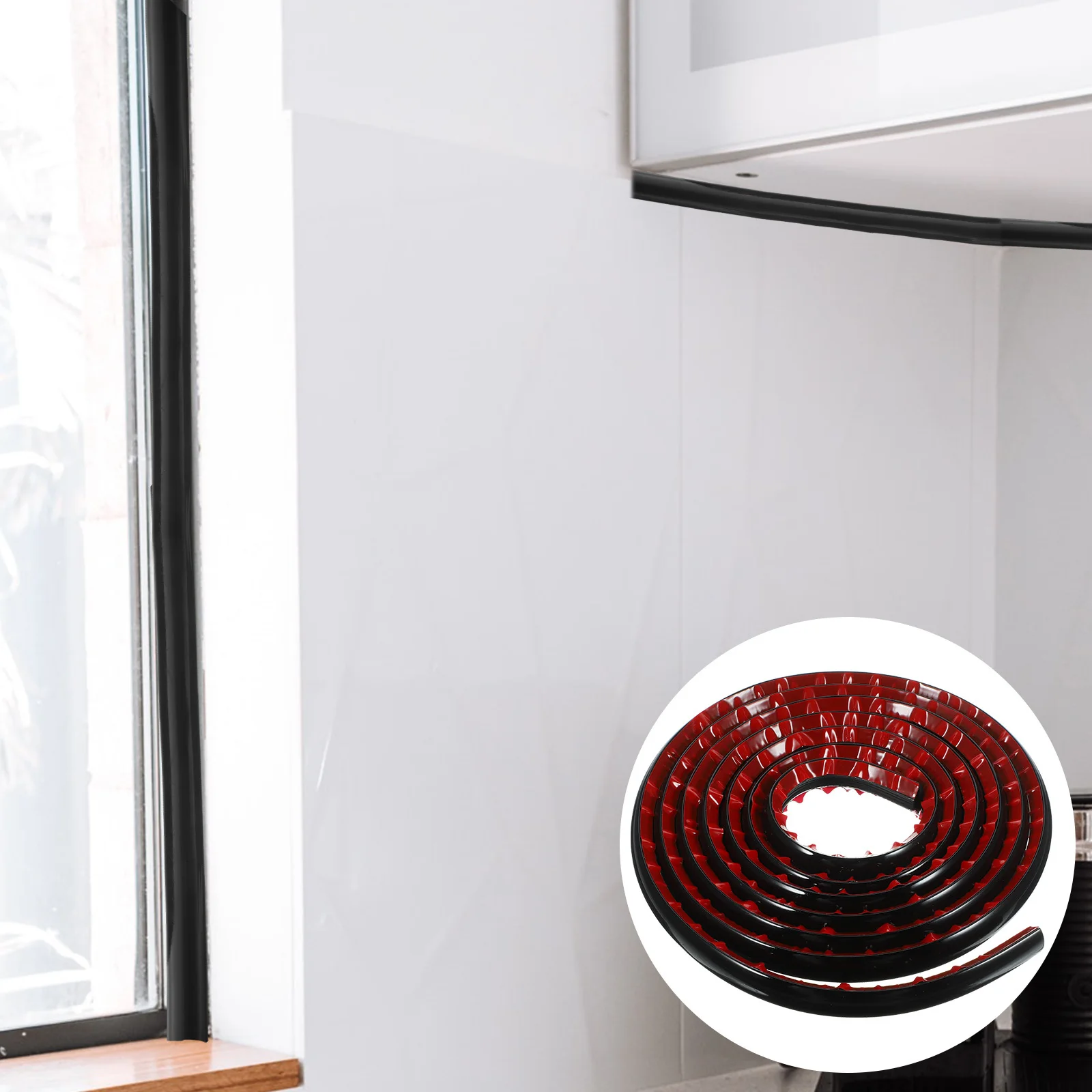 

Peel and Stick Trim Caulk Strip Flexible Wall Corner Molding Edge Cabinet Tile Self-Adhesive Easy Cut Long Corner Trim