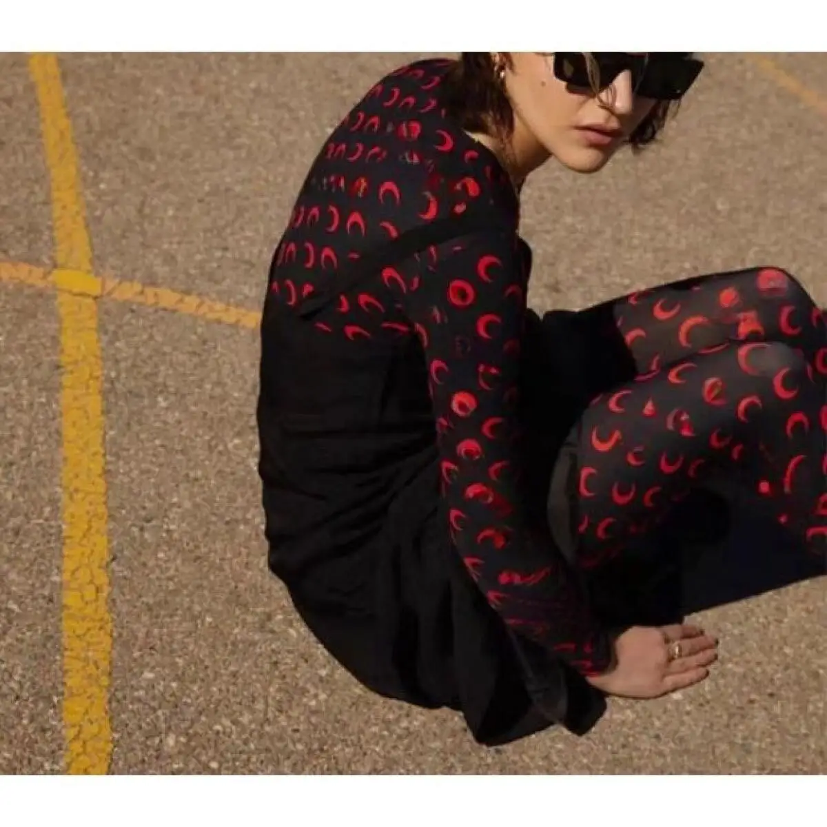 Eisseide Atmungsaktive Hautfreundliche Kleidung Damen-Jumpsuit High-Street Frühling Lässig Vielseitig Eng Elastisch Langarm Figurbetont