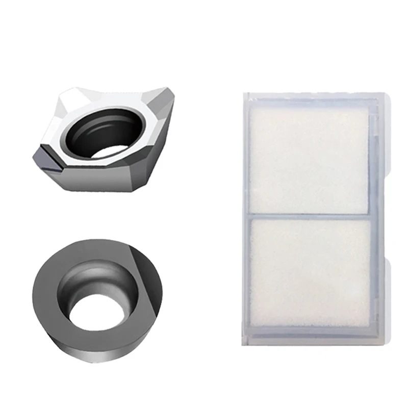 PCD CBN Diamant CNC-Einsatz SEHT1204 RPMT1003 kann Aluminium, Kupfer, Stahlguss, gehärtete Teile und andere Materialien bearbeiten. – Detail 5