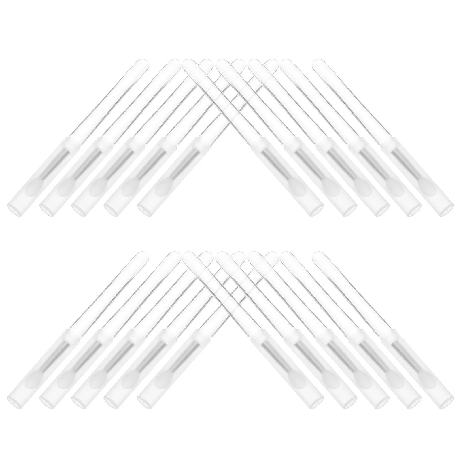 

20pcs Silicone Nail Powder Tool Reusable Applicator For Chrome Glitter Pigment Art Durable Nail Art Brushes Set