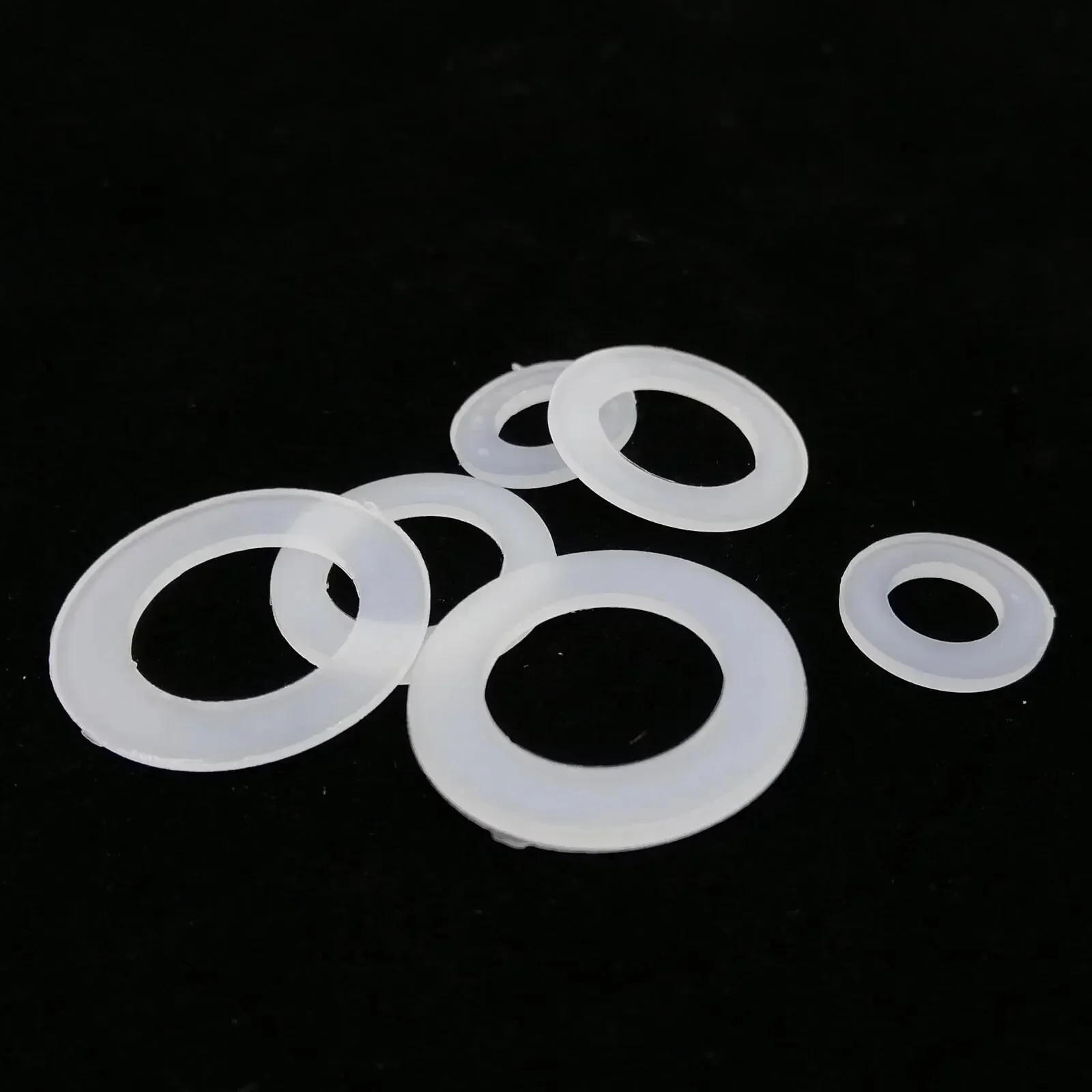 500Pcs M2 M2.5 M3 M4 M5 M6 M8 M10 White Plastic Nylon Flat Washer Flat Gasket Screw Bolt Insulation Washer Assembly Kit