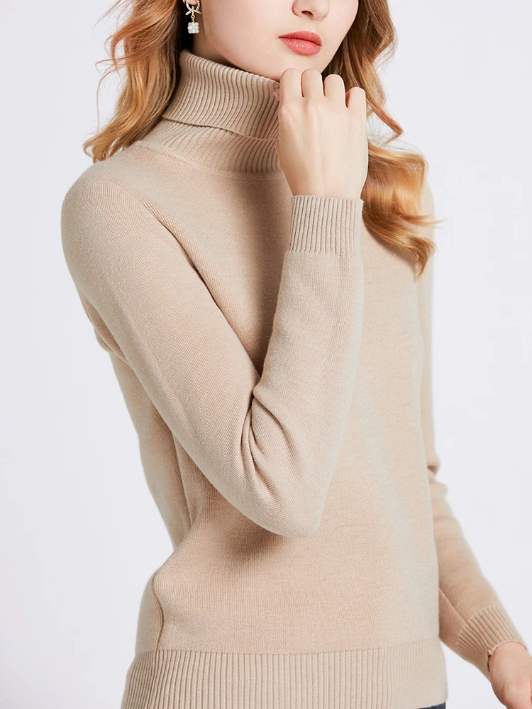 Warm Turtleneck Sweaters Women Winter Slim Plush Velvet Lined Knit Pullover Thicken Knitwear Jumper Soft Jersey New Malhas Tops