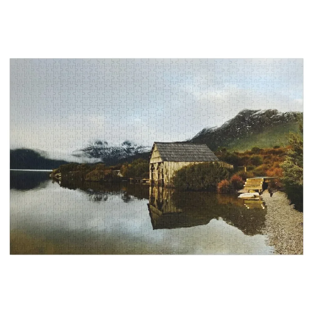 

The Boathouse, Dove Lake, Cradle Mountain, Tasmania, Australia Jigsaw Puzzle Personalized Baby Object Personalized Puzzle