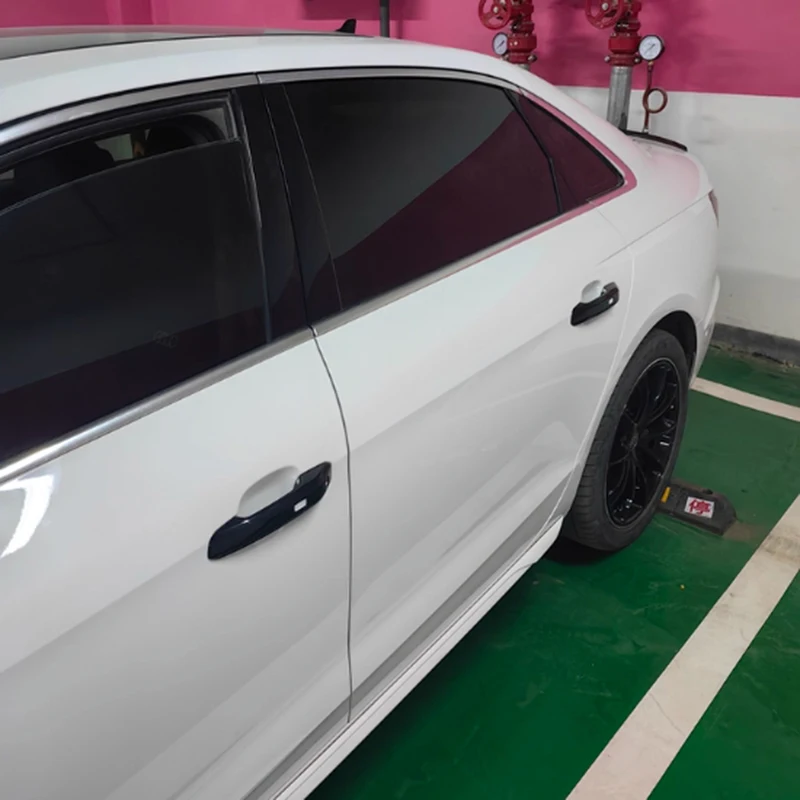Carbon Fiber Door Handle Cover for Audi A4 S4 B9 2017-2024