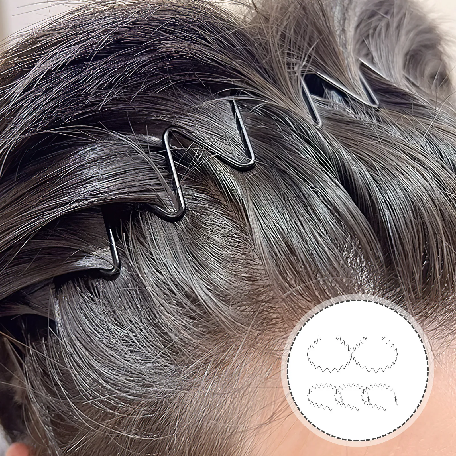 5Pcs Non-Slip Hair Bands Premium Quality Slicked-Back Elastic Headbands for Men Women Outdoor Sports Hair Styling Accessories