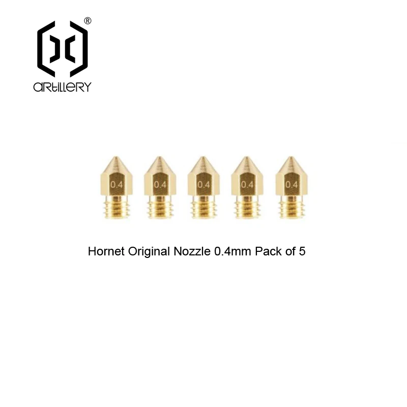 Artiglieria stampante 3d accessori Hornet Hotend Kit ugelli MK8 in ottone 0.4mm con presa di ricambio termistore e asta di riscaldamento