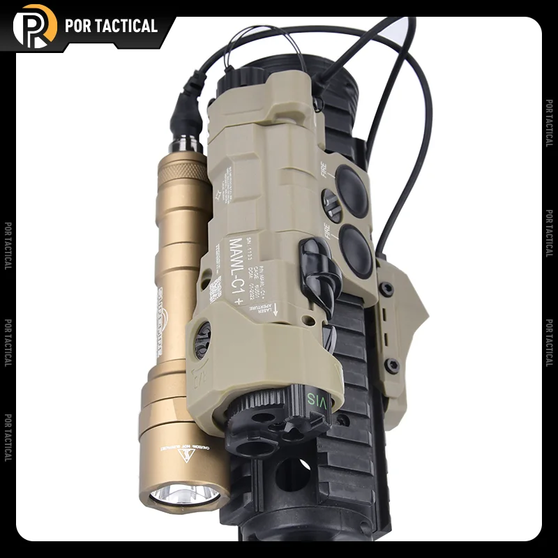 Tactical MAWL Red Laser Green Blue Dot Sight IR Fill Light IR Laser Sureifr M600U Flashlight White Light Hunting Scout Light