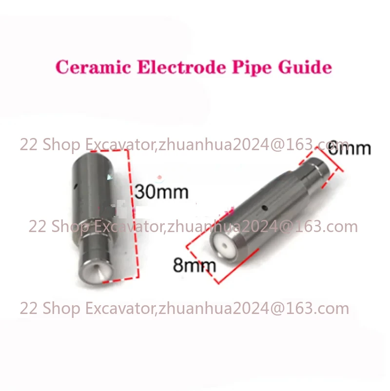 

WEDM Ceramic Electrode Pipe Guide Dies 6*8*30mm Drill Guider from 0.20mm to 3.0mm for Drilling Machine