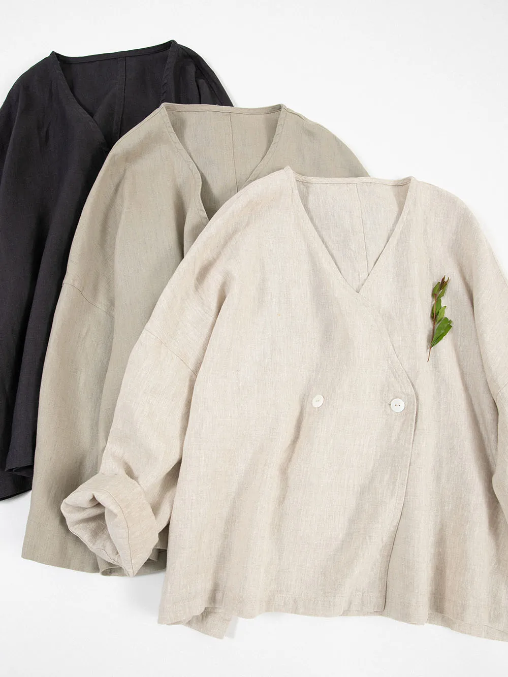 

Женский свободный Блейзер, универсальный удобный дышащий льняной блейзер с эффектом потертости, обхват груди 134 см, весна-осень