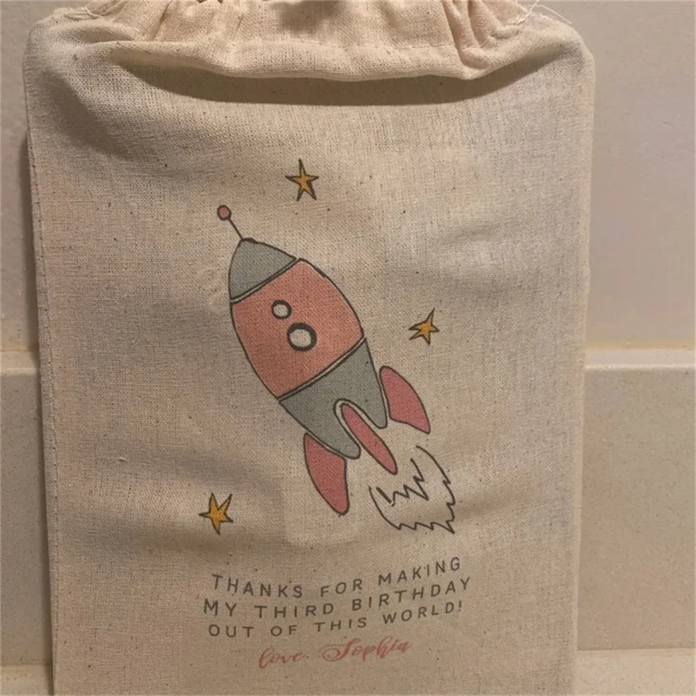 ROCKET Ship Favor Bags, Space Party Theme Favor Bags, Rockets Party Favors, Set of 20 Rocket Ship Favor Bags, Custom Space Bags,