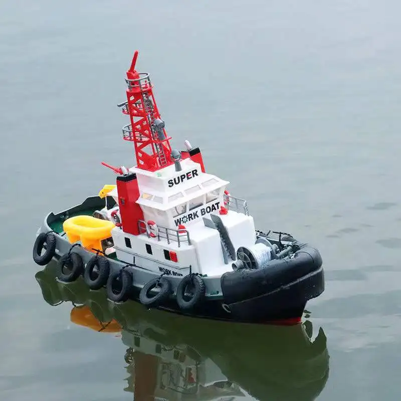 3810 Simulation Spray Fire Fighting Rc Boat Large Waterproof Retreat Avoid Obstadles Water Induction Rc Ship Boat Model Toy Gift