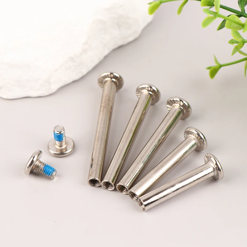 2Sets stainless steel luggage screws, luggage accessories Luggage Wheels Bolts 6*33-60mm