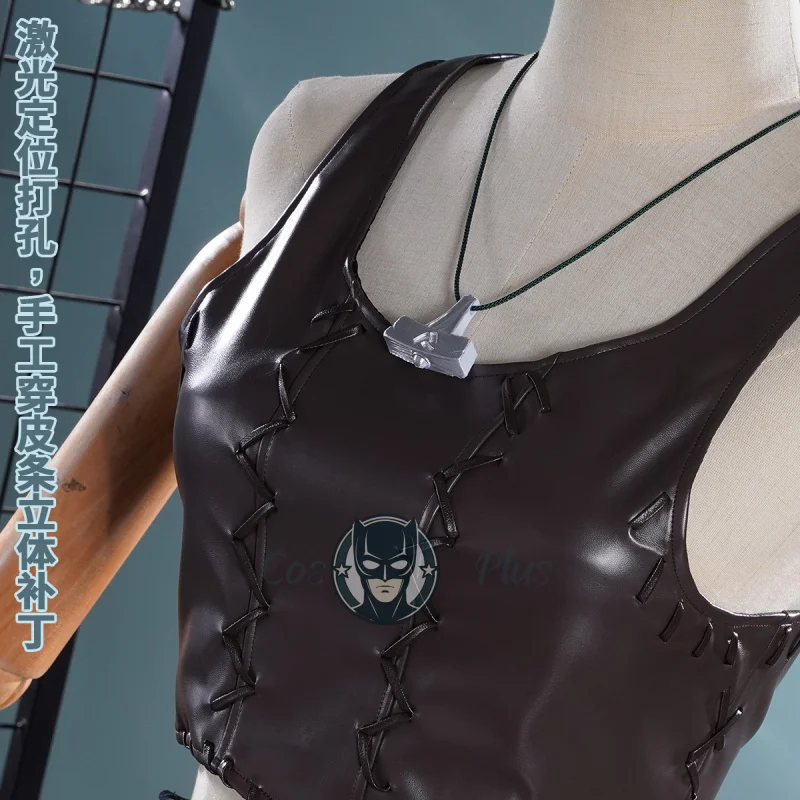 Brenhild Viluf‌ Cosplay Costume Game Identity V Leather Vest Pants Outfit Anime Carnival Halloween Party Uniforms