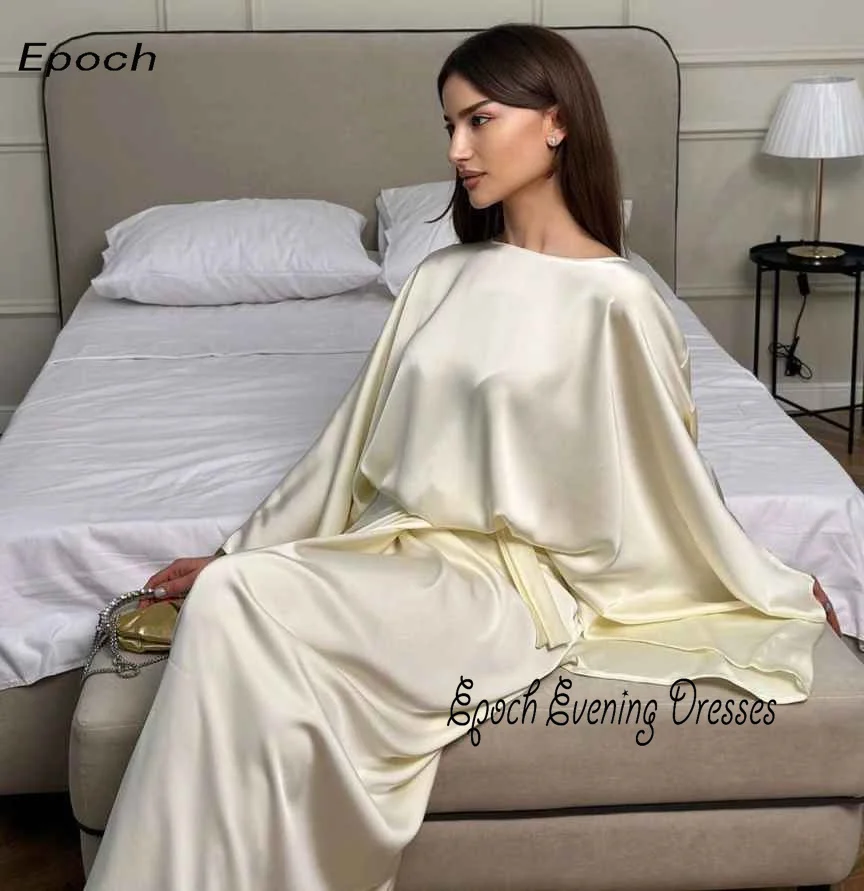 Epoch High Quality Satin Evening Dress فساتين مناسبة رسمية Straight Elegant Formal Cocktail Party Prom Gown For Sexy Women 2024