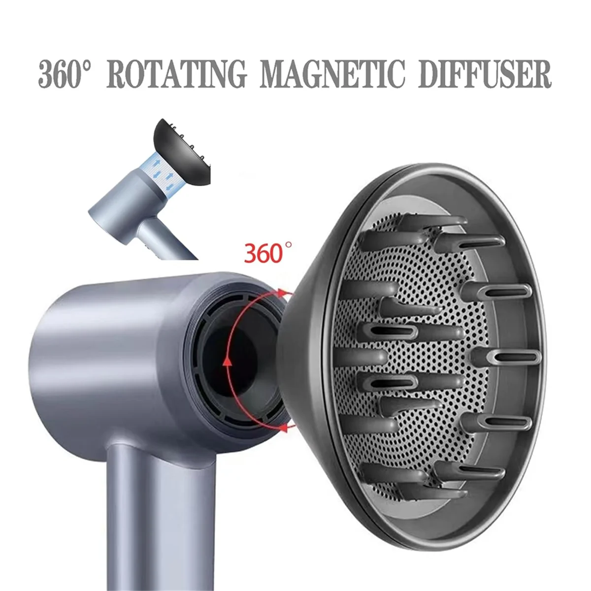 

A27U Hot 360° Rotating Diffuser Attachment Styling Nozzle for LF03 Hair Dryer/Swift SE Styling Smoothing Hair Dryer Tool