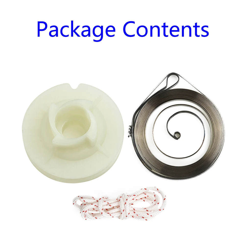 Starter Rope and Pulley Spring Assembly Kit Designed For For Zenoah G2500 and Similar 25cc 2-Stroke Small Chainsaws