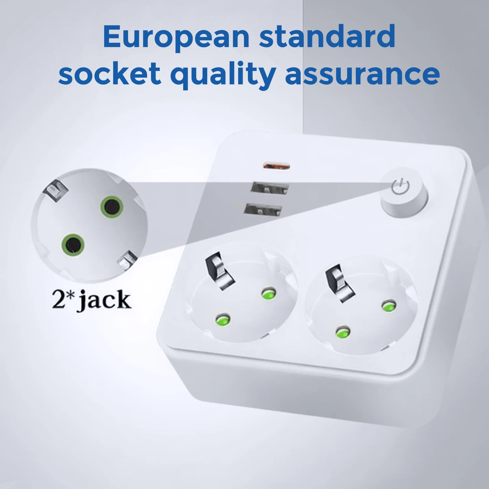 1 Pcs Eu Plug Outle… - image