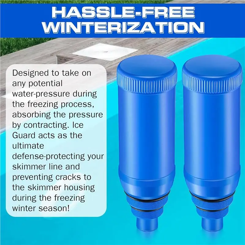 【RECOMMEND】4-Pack Pool Skimmer Plug, Pool Skimmer Cover, Skimmer Winter Plug For 1.5In And 2.0In Threaded Skimmers 9In