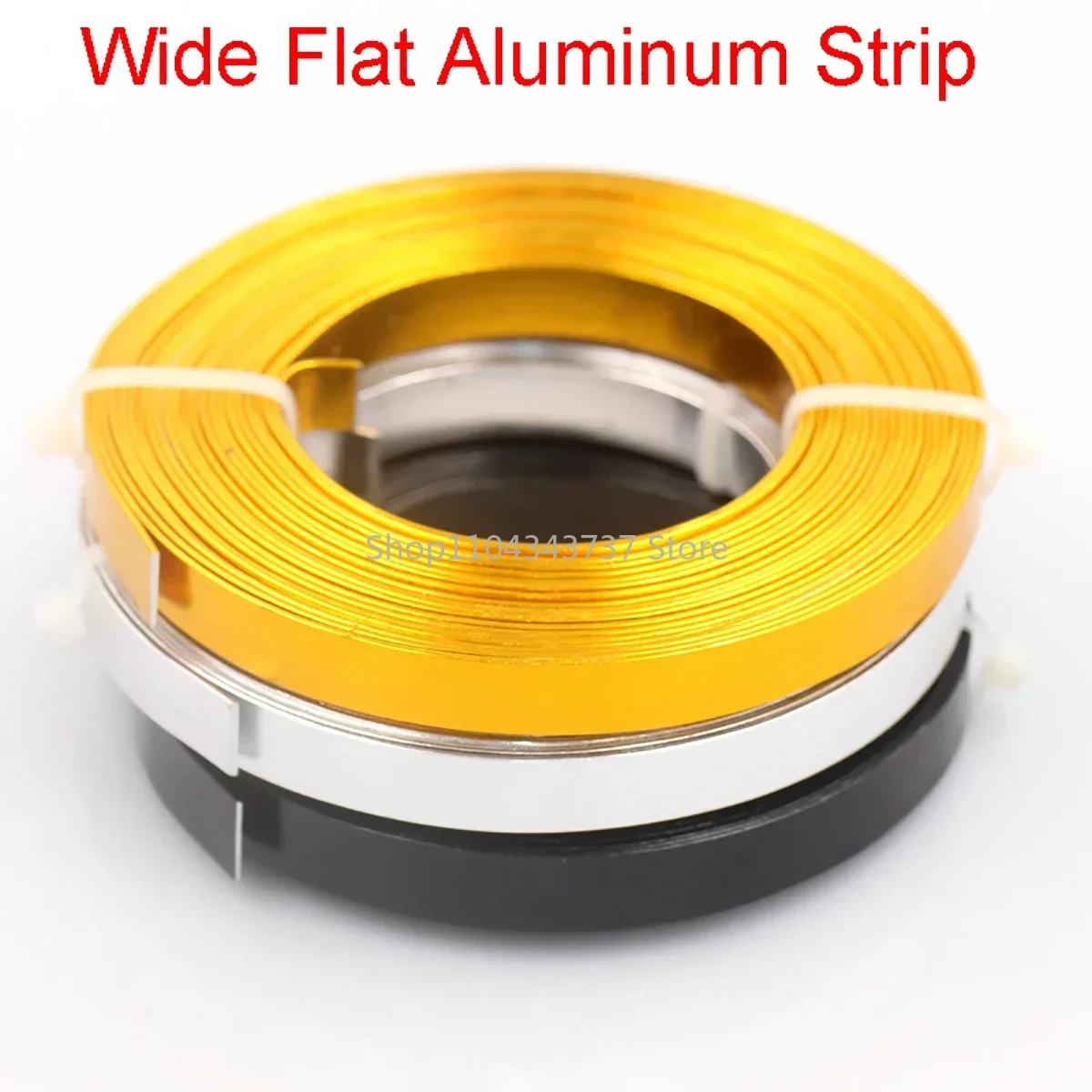 10mm/1mm Wide Flat Aluminum Strip, Aluminum Oxide Color Pure Wire, 5-Meter DIY Hand Bent Metal Material