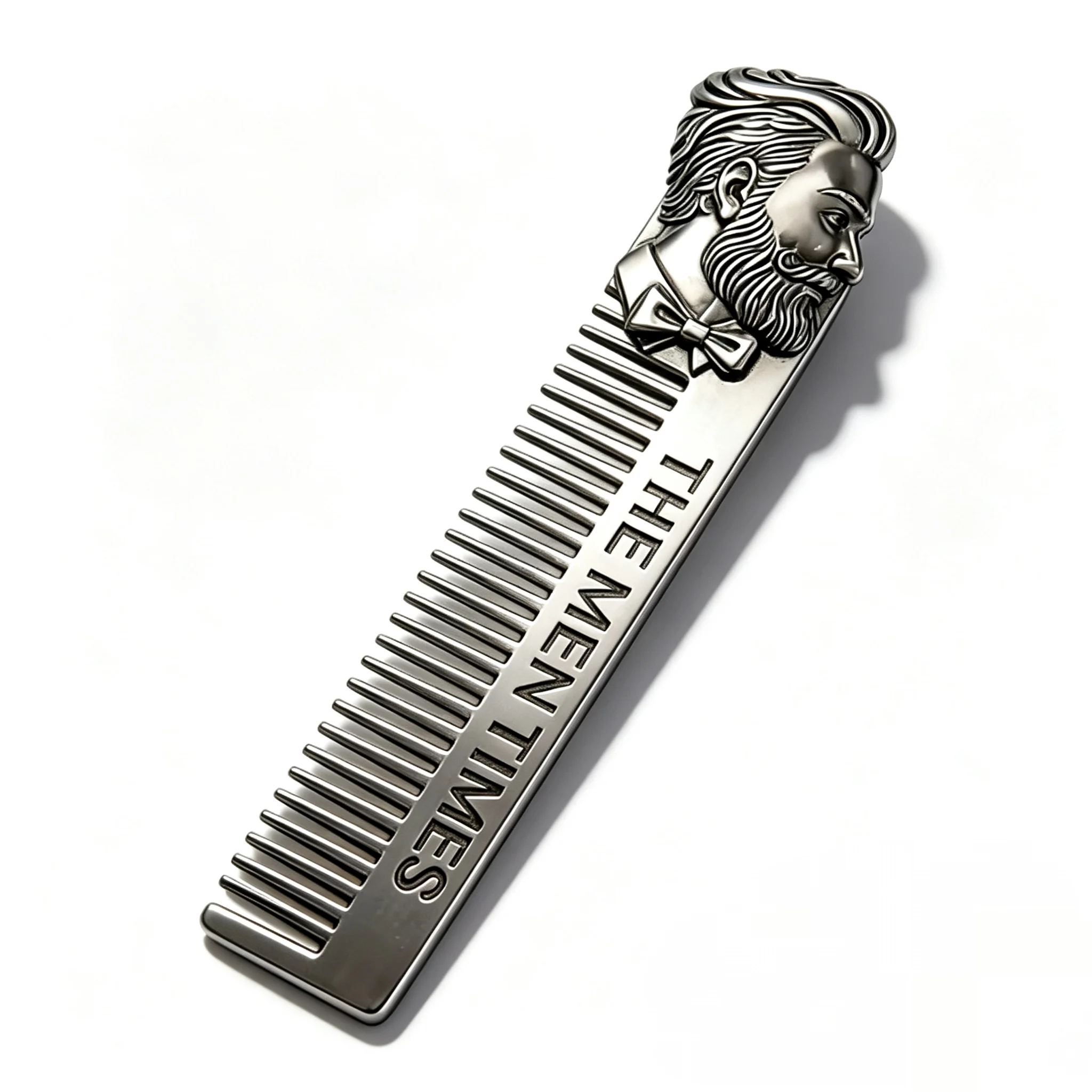 Big back metal comb, European and American retro trend, big back hair comb, oil hair comb, big beard avatar, creative comb