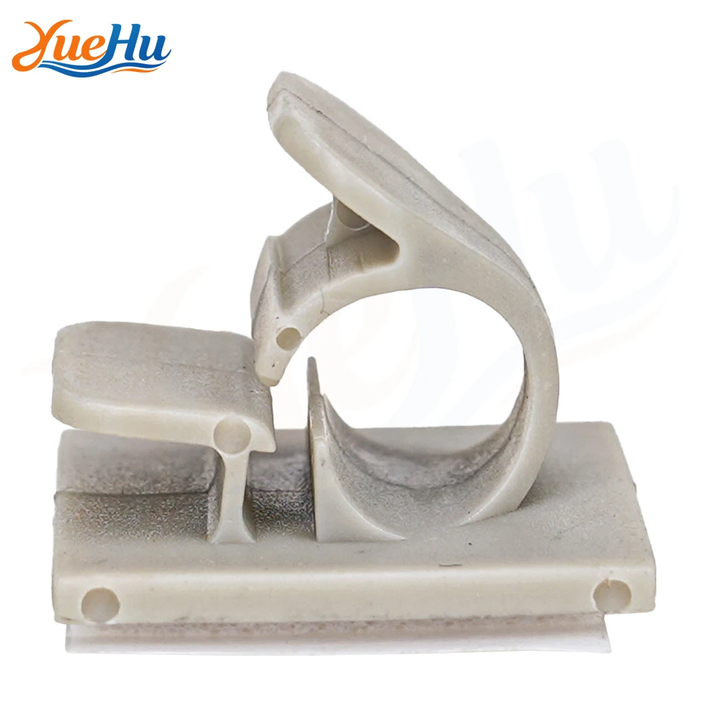YUEHU 10PCS Self-Adhesive Cable Clips for Car, Wire Holder, Data Cable Organizer, Cord Management Fastener