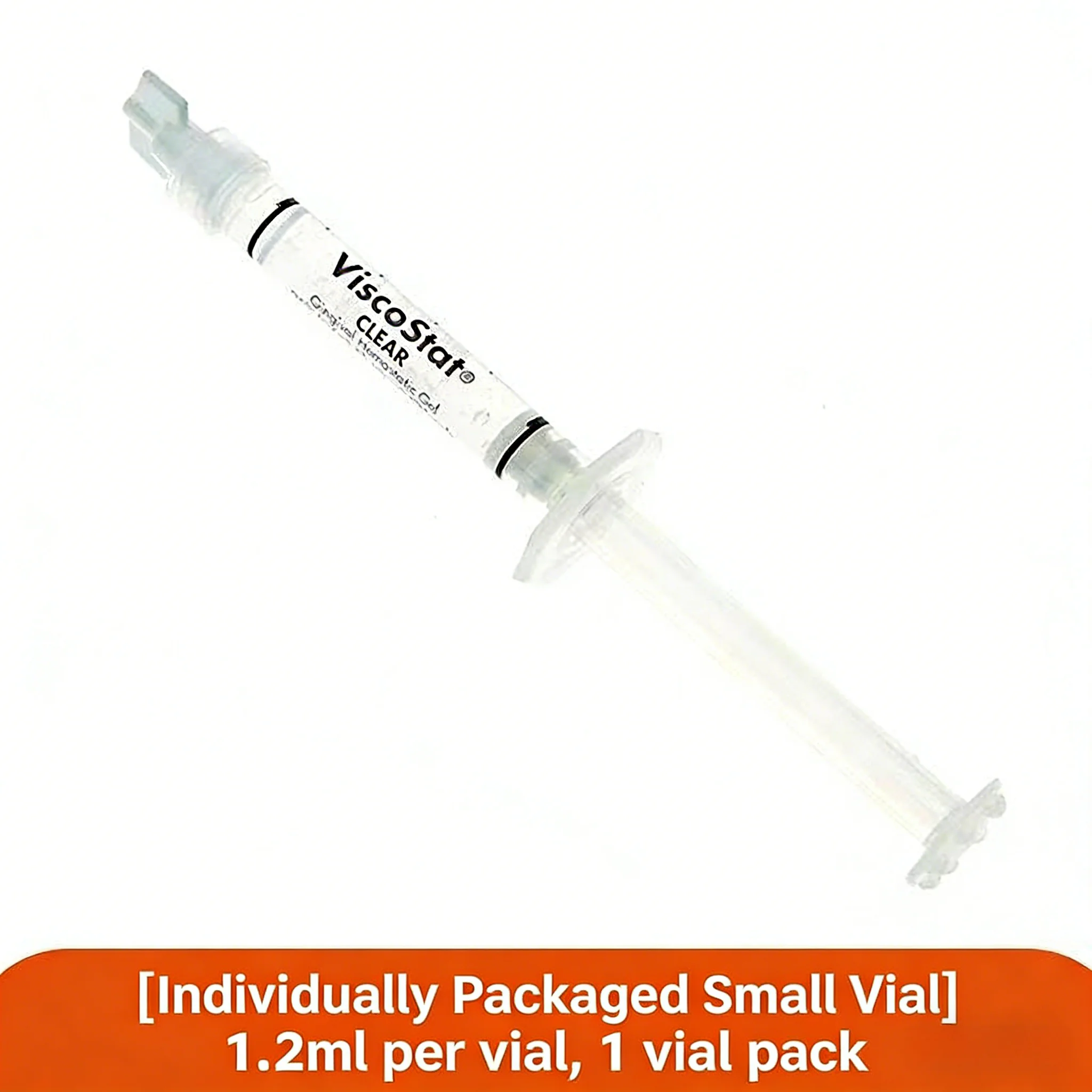 ViscoStat Clear Hemostatic Gel, Aluminum Chloride for Dental Bleeding Control, Non-Staining, Professional Use