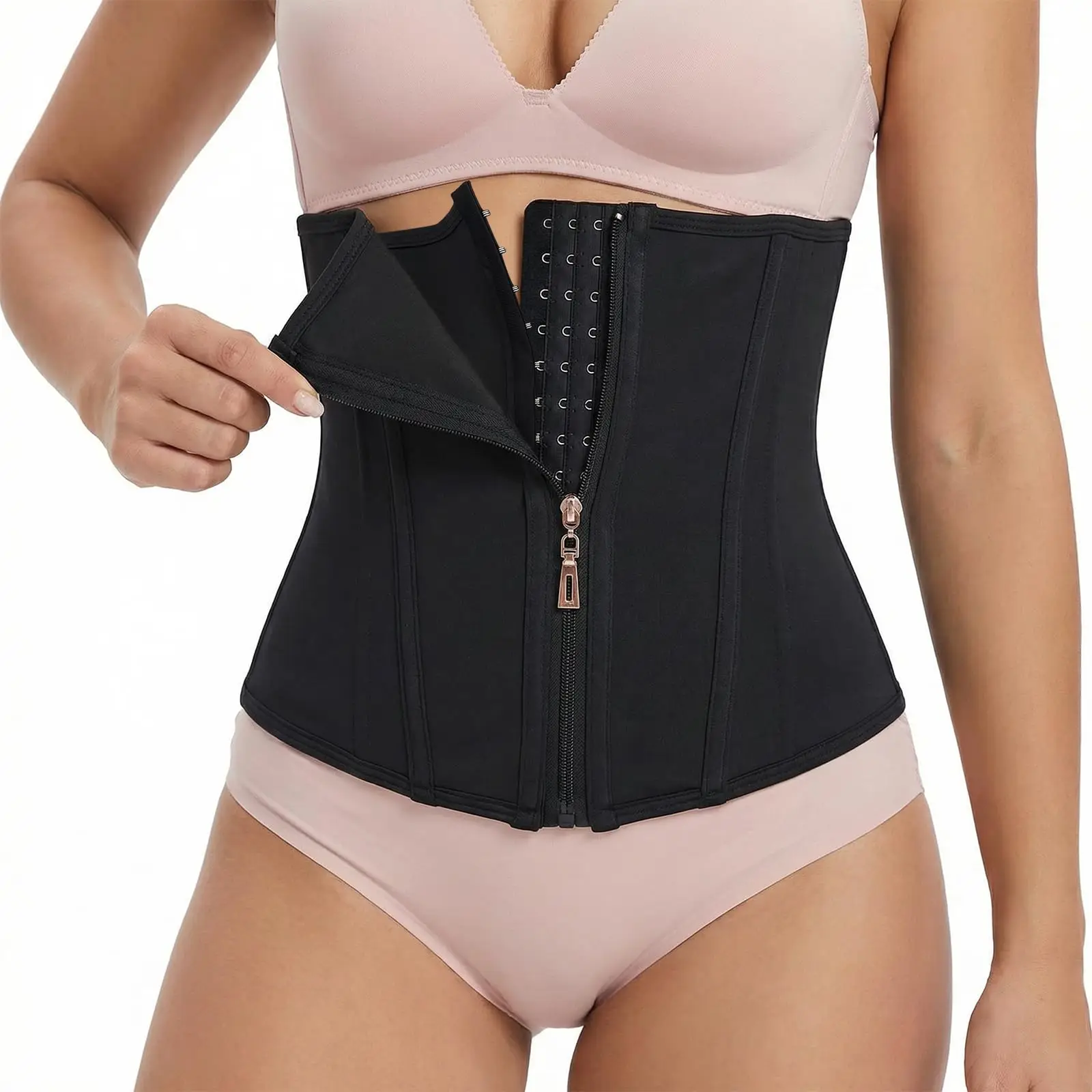 Taillentrainer für Frauen Korsett-Shapewear - Korsett-Shapewear mit Netzstoffeinsätzen, Mesh Faja Body Shaper Taillengürtel Bauchkontrolle