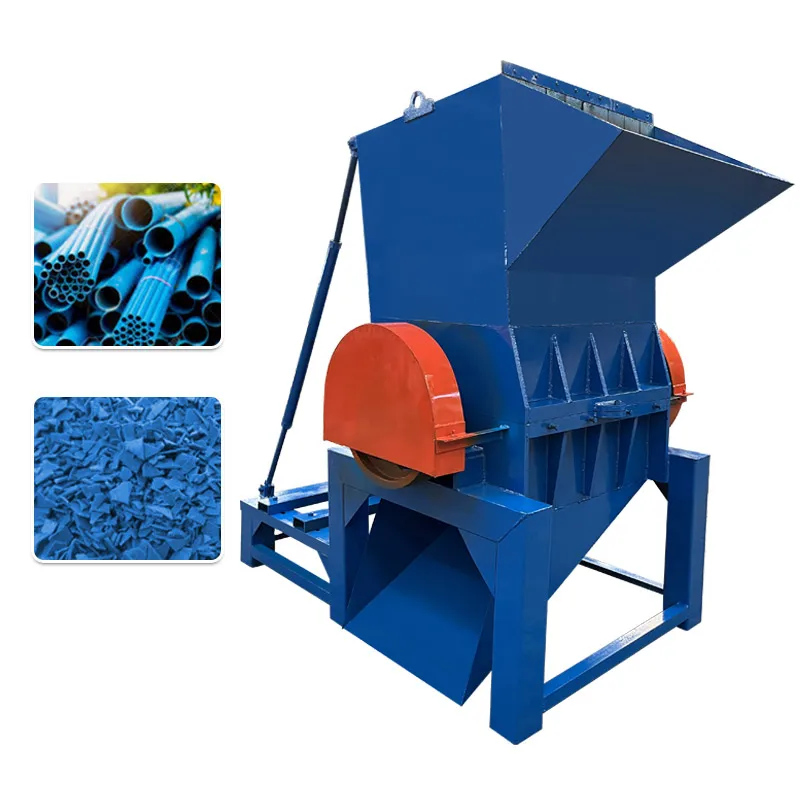 الصناعية PE PET البلاستيك التقطيع كسارة مزدوجة رمح كسارة النفايات PVC PP PC المواد النفايات كسارة بلاستيكية للزجاجة