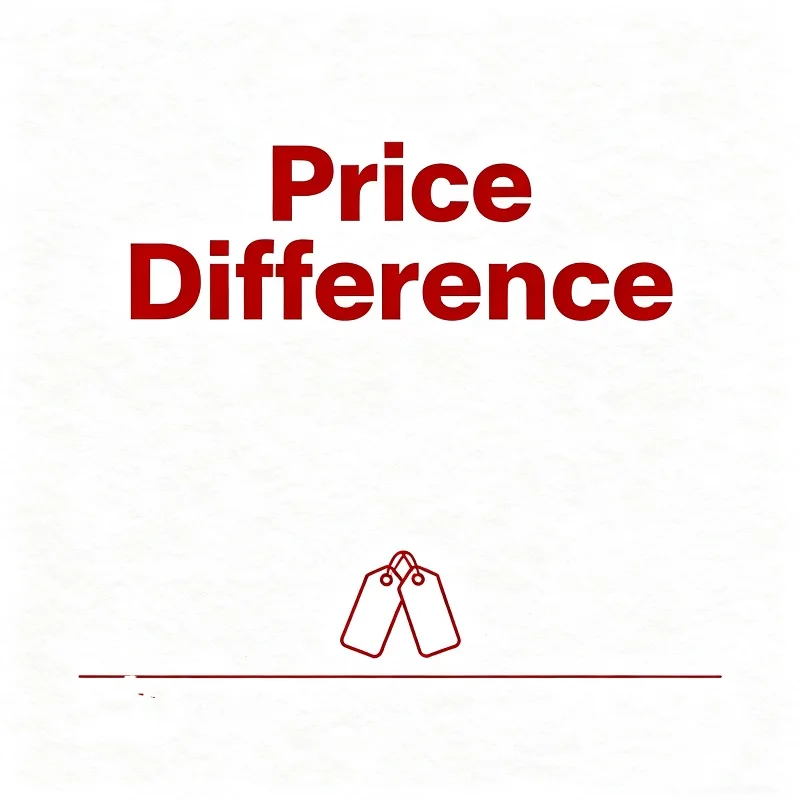 Supplementary difference fee - postage - product customization difference fee - difference fee between the deposit and the total