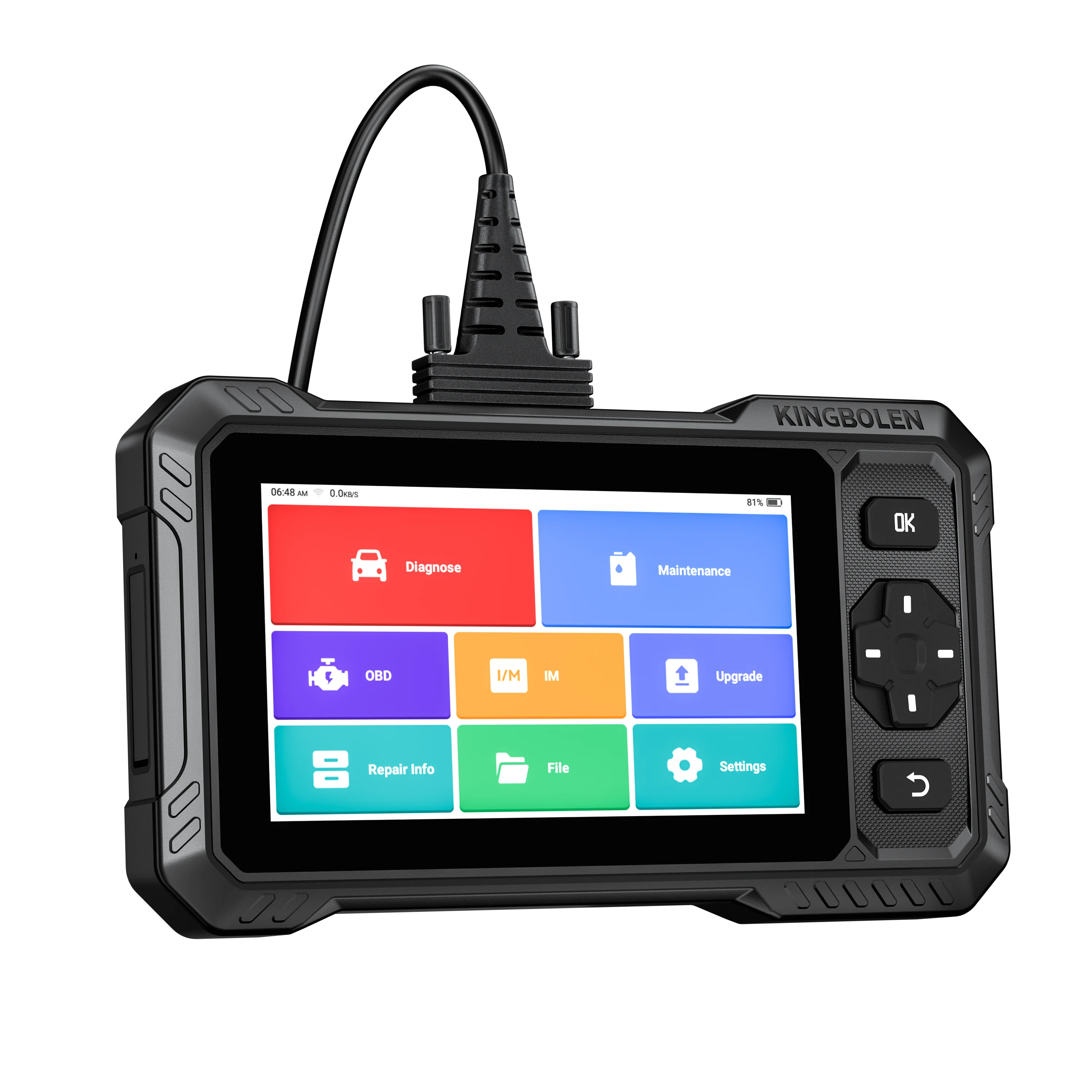 [Lebenslange kostenlose Updates] KINGBOLEN S6 Elite CANFD All System Active Test 15 Resets Auto OBD Scanner Auto VIN Deutsches Auto Diagnosegerät
