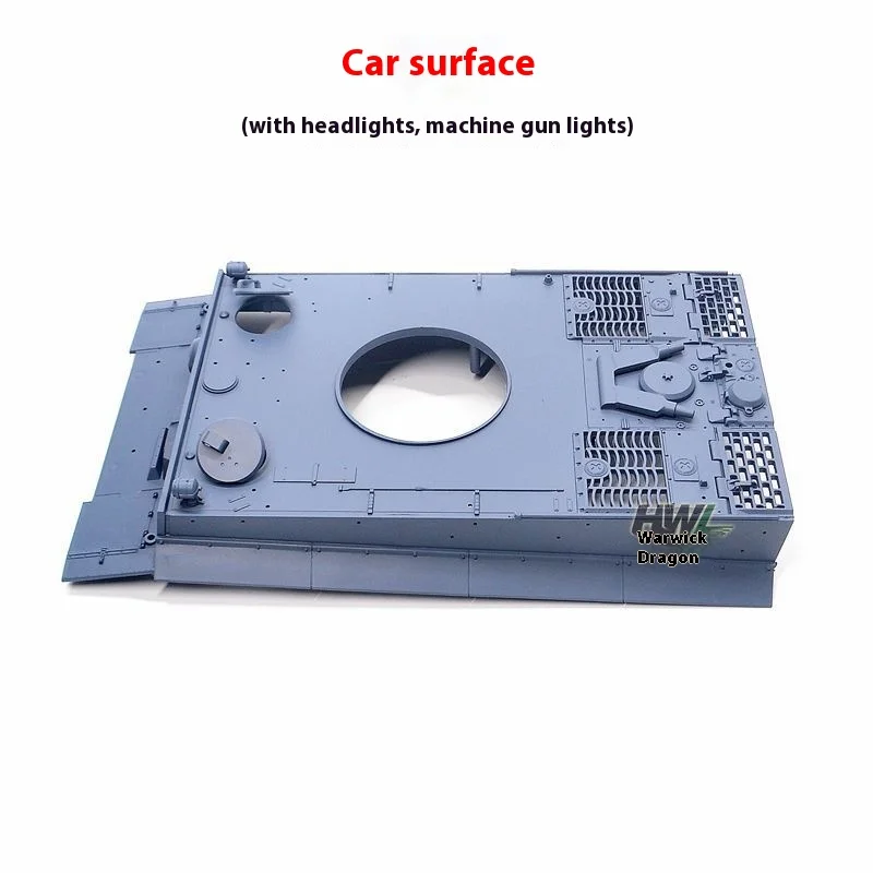 ملحقات خزان Henglong نوع النمر 3818-1 هيكل السيارة البلاستيكي، سطح السيارة، سطح البرج، الجزء السفلي، أنبوب المسدس التليسكوبي #2