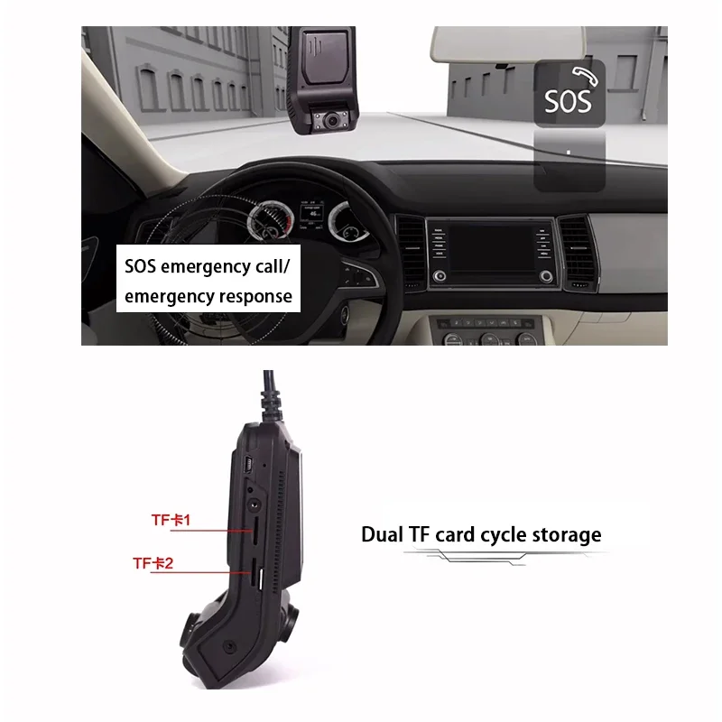 Firecore H-880 Mini telecamera in tempo reale Sans Fil 5g Mini telecamera Wifi 4g Wifi Antenna App Ahd Doppia lente Telecamera per veicoli Dash Cam