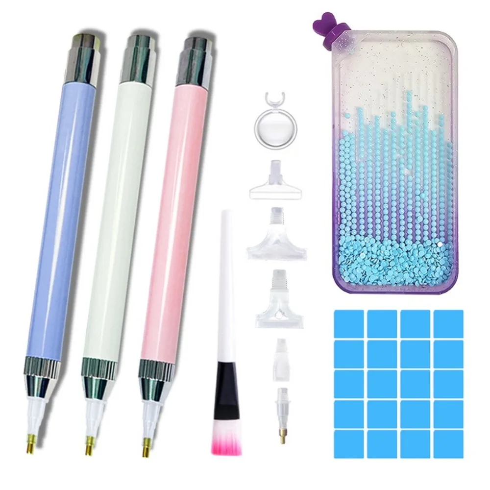 with Multifunctional Tips LED Diamond Painting Pen Replacement Pen Heads DIY Craft Lighting Point Drill Pens Embroidery