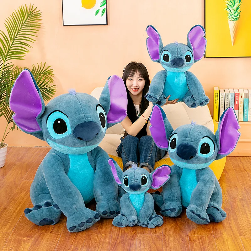 30 cm -70 cm Disney Riesengröße Lilo & Stitch Plüsch Puppe Cartoon Tier Paar Schlafkissen Softmaterial Spielzeug als Geschenk