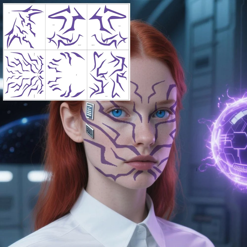 مجموعة الوشم المؤقت KPop Demon Hunters أنماط Rumi & Jinu |   Bithday اللباس الداخلي HUNTR/Xi Saja Boys هالوين تأثيري رومي الوشم