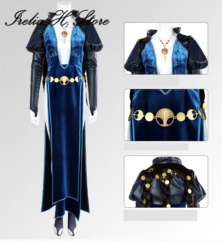 Irelia H Baldur's Gate 3 Mizora Cosplay Costume for women Halloween party dress female