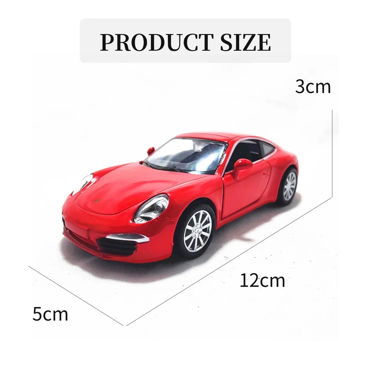 1/36 Porsche 911 918 Pullback Car Model Replica Official Licensed Scale Diecast Miniature Art Xmas Gift Kid Boy Toy