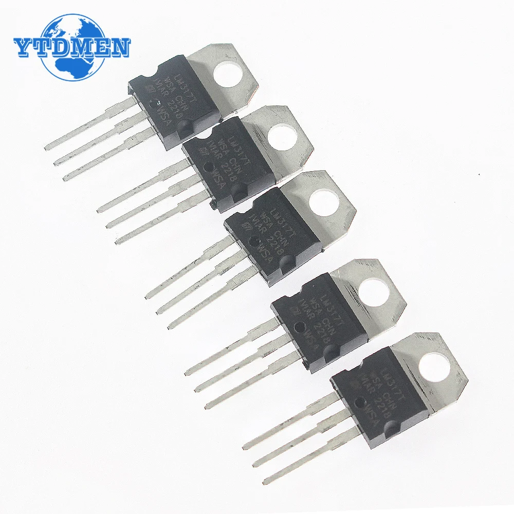 5 pz/10 pz LM317T regolatore di tensione LM317 1.5A 1.2-40V TO220 circuiti integrati IC kit