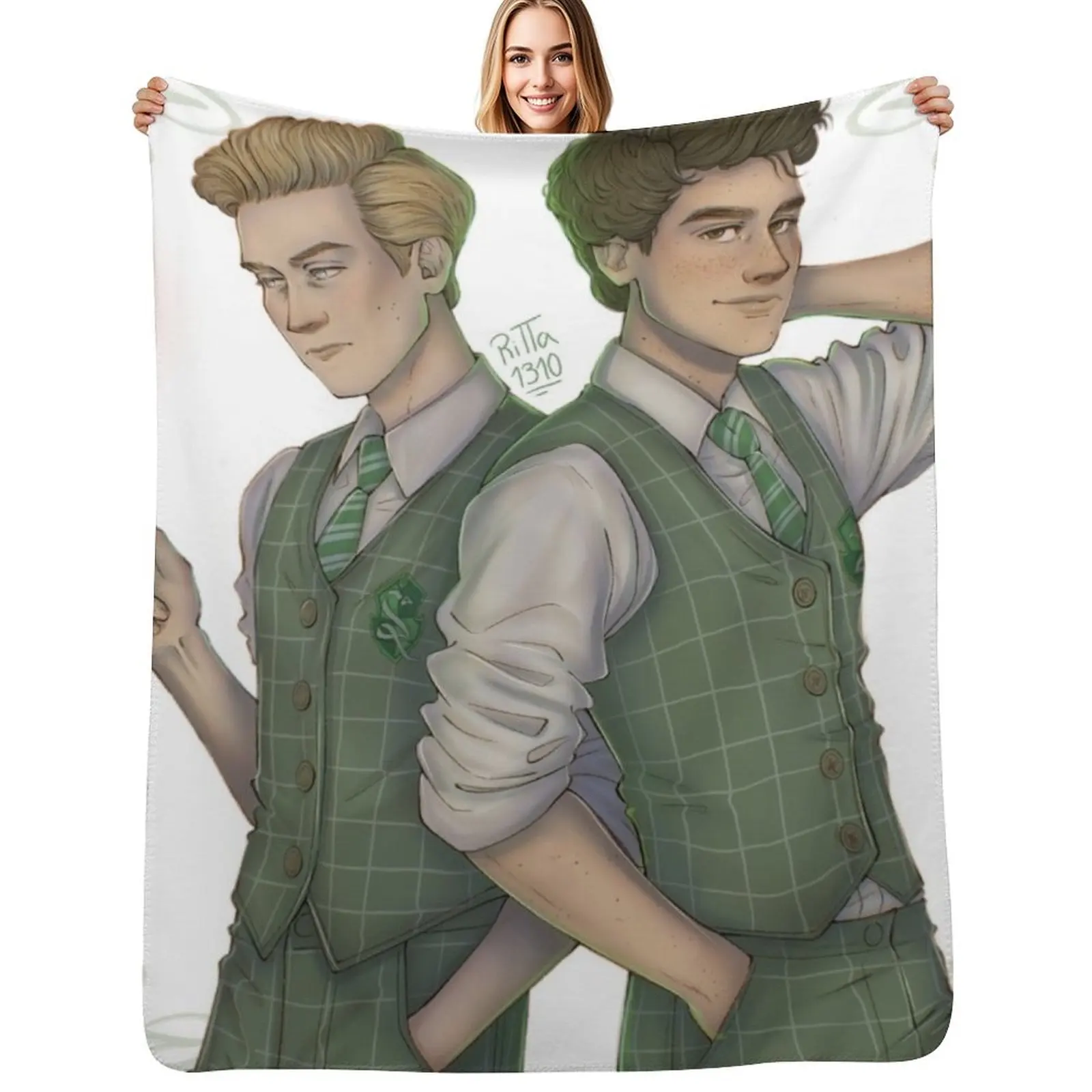 

Sebastian and Ominis Throw Blanket Soft Plush Blanket as Housewarming Gift