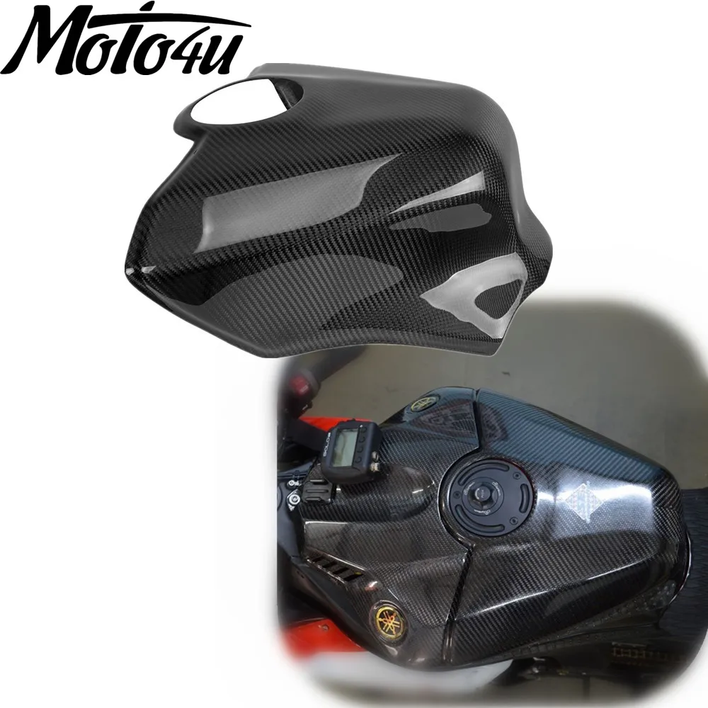 Carbon Fiber Full Tank Cover Gloss Fairing For YAMAHA R1 2015 2016 2017 2018 2019 2020 2021 2022 2023 2024