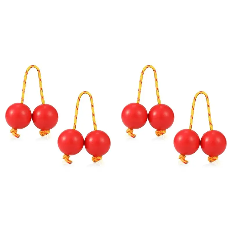 

ABME 2 пары африканских музыкальных перкуссионных инструментов Асалатуа (Кашака), ритмические шейкеры Асалату, красные