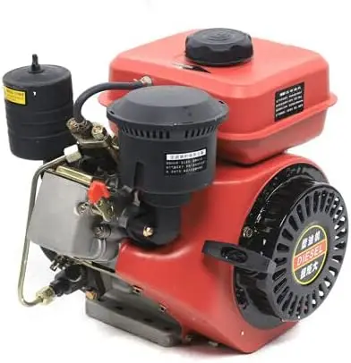 4 Stroke Diesel Engine Single Cylinder 168F 196cc Single Cylinder Air Cooled Diesel Engine for Small Agricultural Machinery