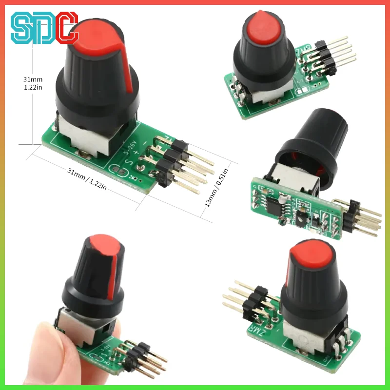 ミニサーボテスター 3-8V ESC テストツール DIY ブラシレスファンモーターガバナー PWM 信号出力 RC 航空機モデル部品用