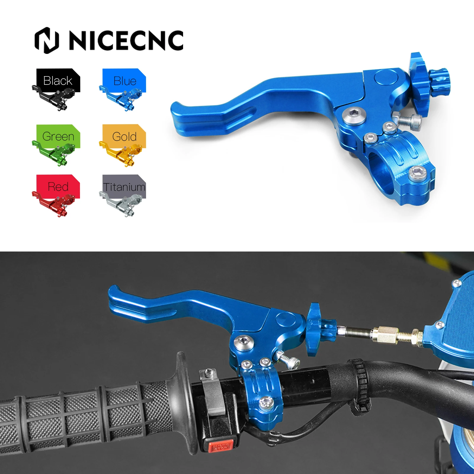 NICECNC For Yamaha YZ 80 85 125 250 WRF YZF 250 426 450 2001-2016 TTR250 1999-2006 WR250R Motorcycle Short Stunt Clutch Lever