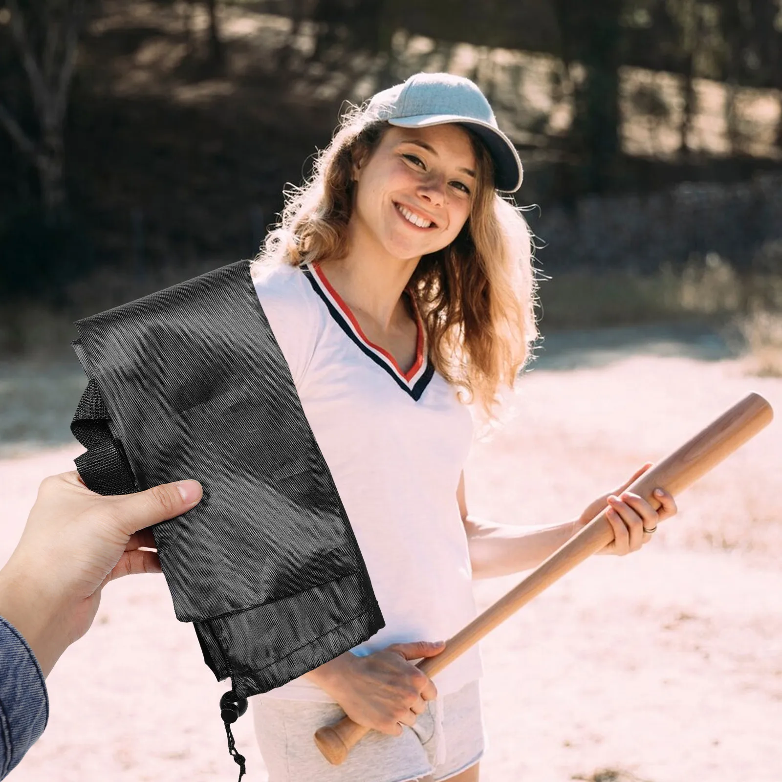 

Baseball Bat Container Softball Sleeve Holder Portable Sleeve Protector Cover Spacious Interior Adjustable Straps Backpack